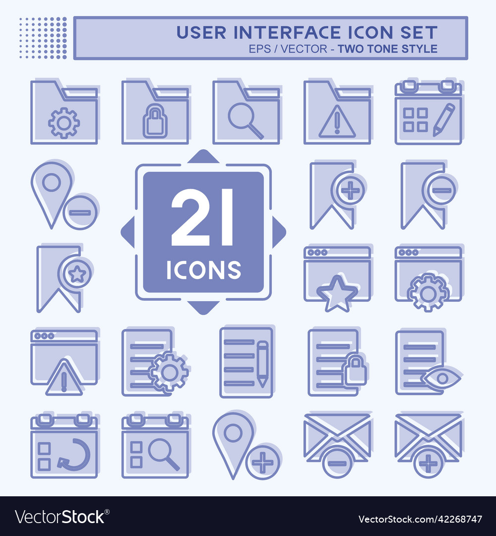 User interface icon set suitable for web