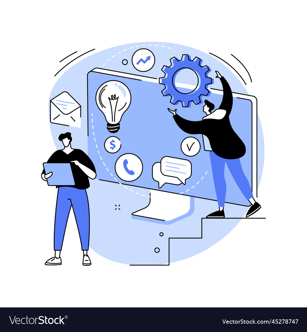 Workflow process abstract concept vector image Workflow process abstract concept