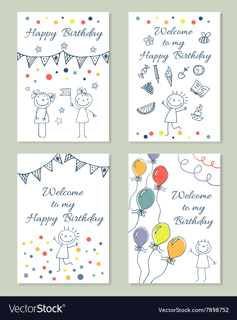 A happy birthday Royalty Free Vector Image - VectorStock