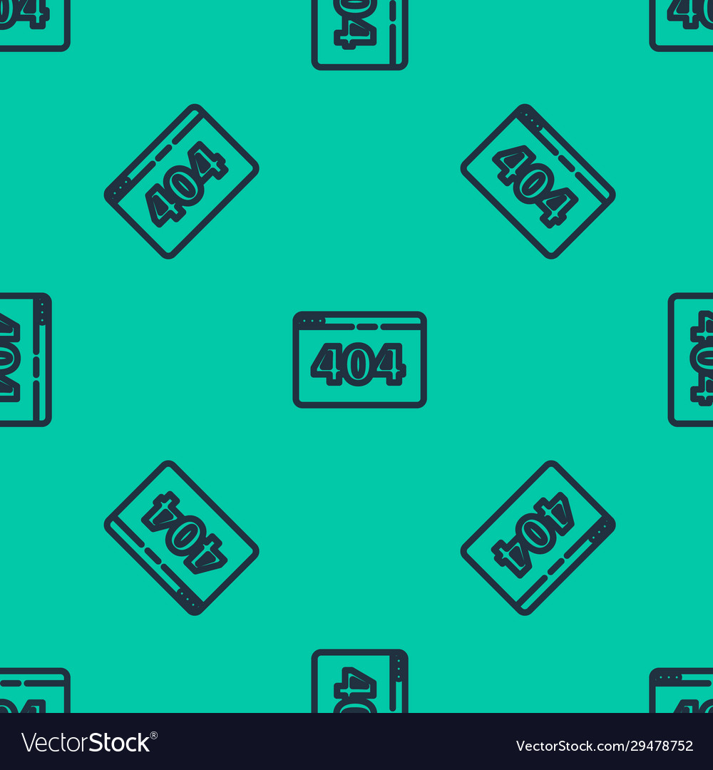 Blue line page with a 404 error icon isolated