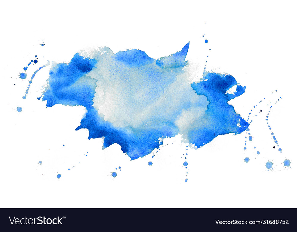 Blue Watercolor Stain Texture