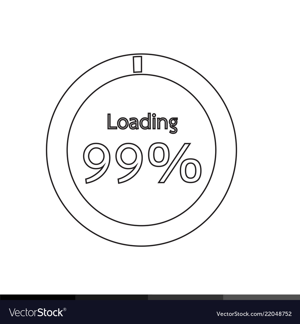 Circle loading progress bars indicator icon