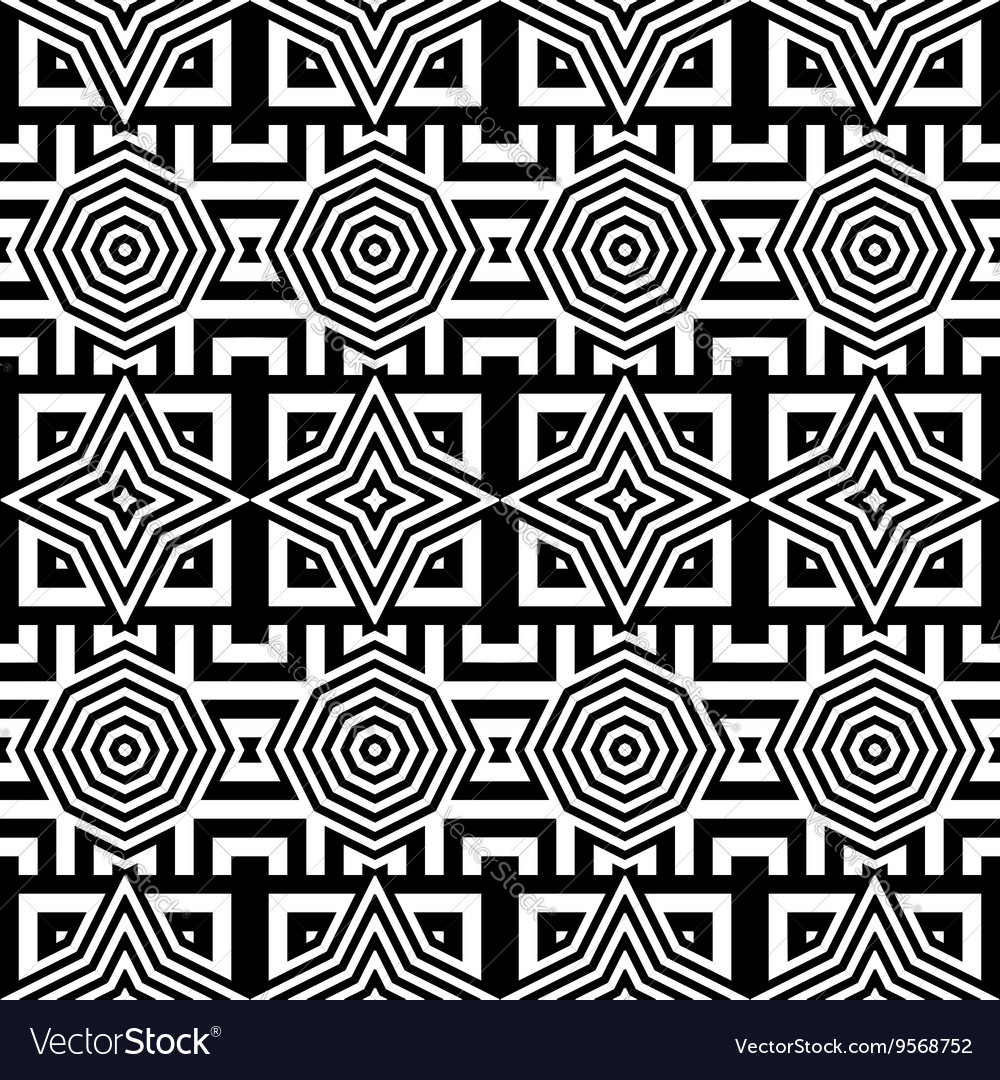 Design seamless monochrome geometric pattern
