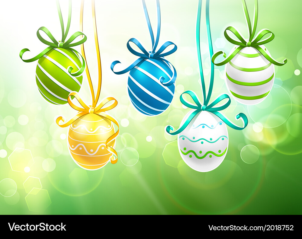 Easter eggs Royalty Free Vector Image - VectorStock