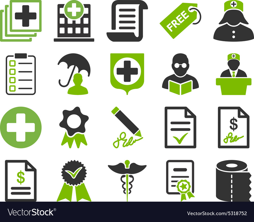 Medical bicolor icons