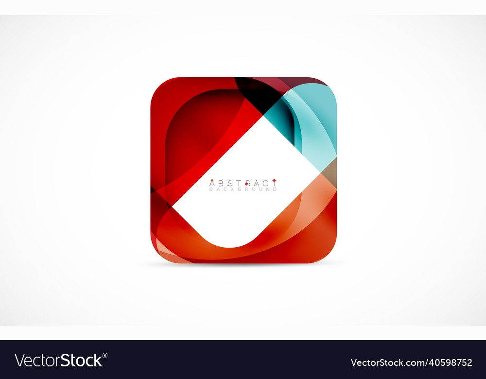 Minimal background abstract square shape vector image Minimal background abstract square shape