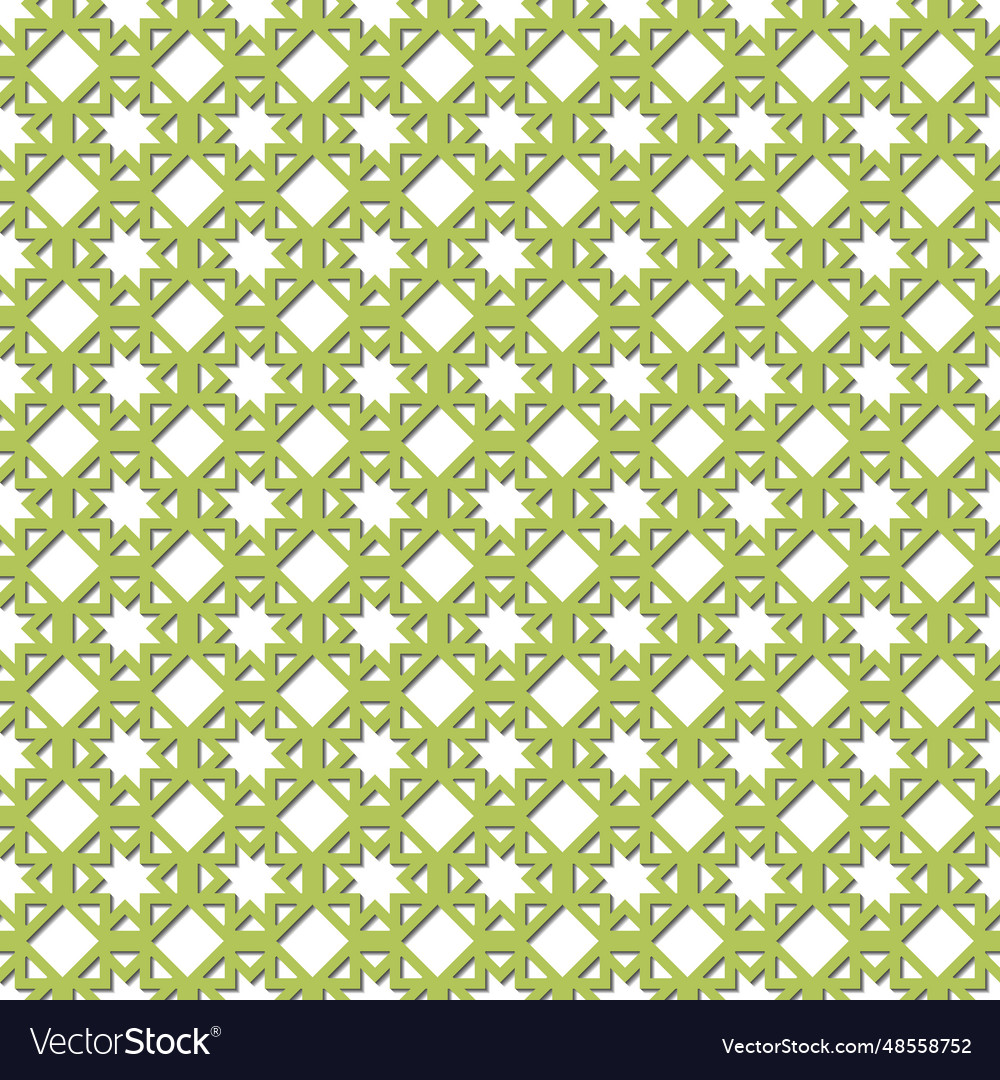 Olive seamless wallpaper islam muslim pattern Vector Image