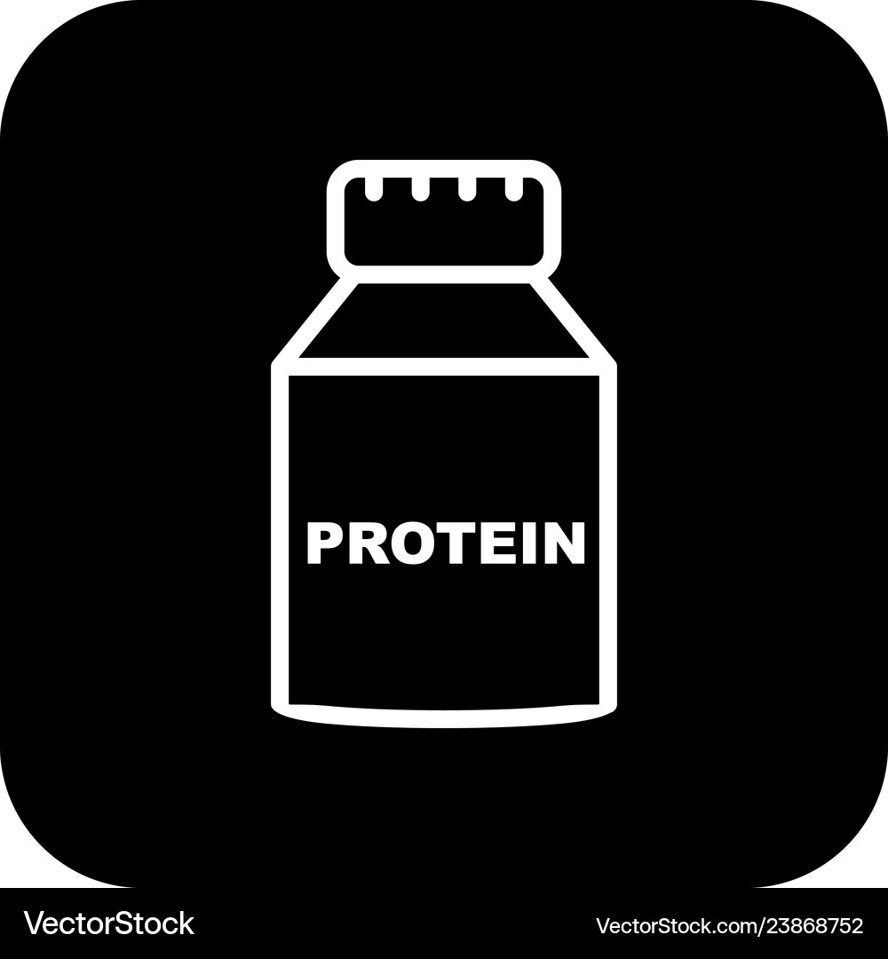Protein icon Royalty Free Vector Image - VectorStock