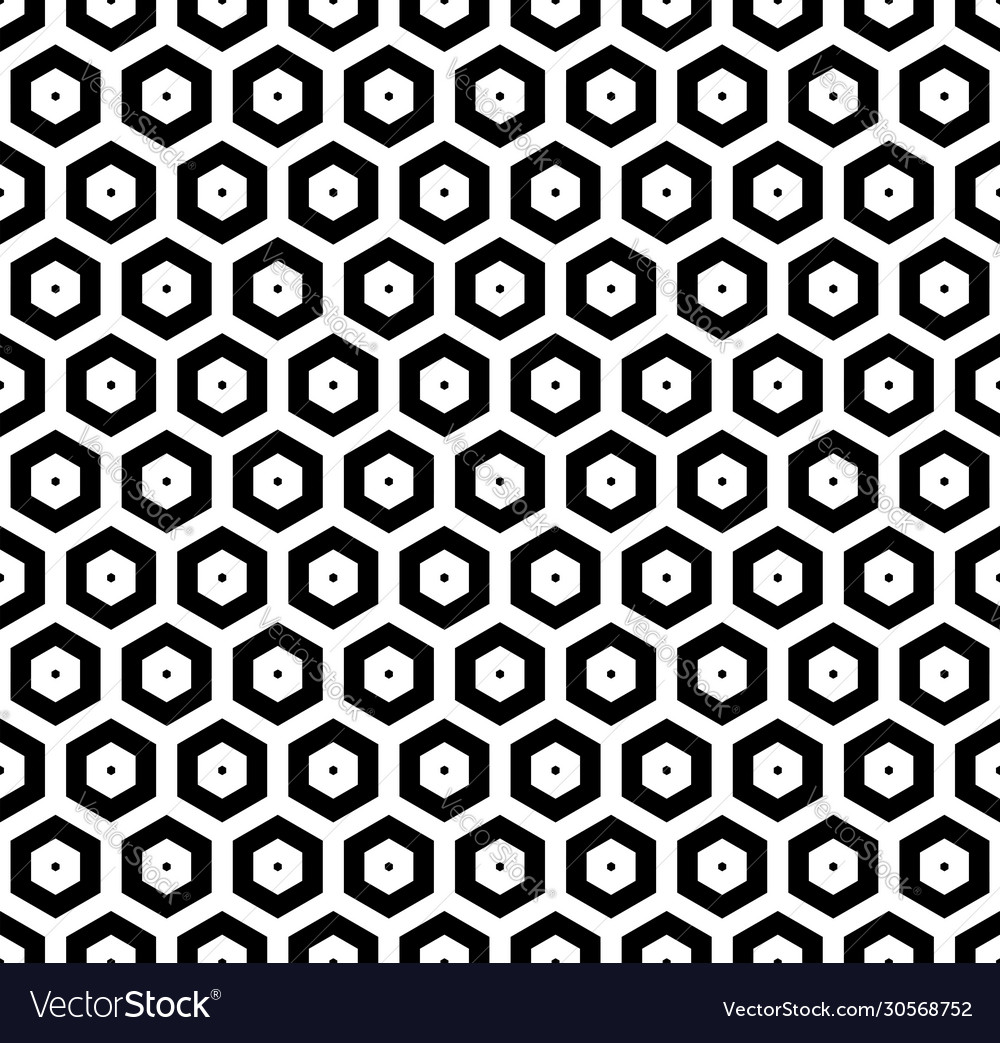 Seamless hexagons pattern