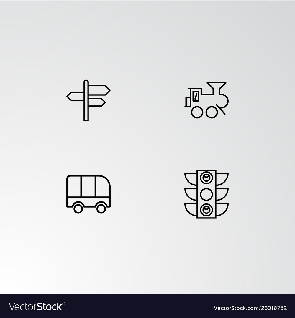 Set 4 perfect icons for navigation