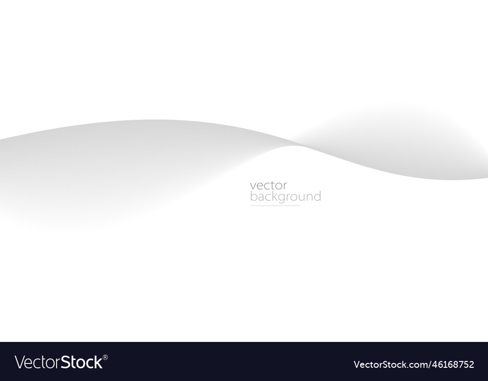 Smooth flow of wavy shape with gradient abstract vector image Smooth flow of wavy shape with gradient abstract