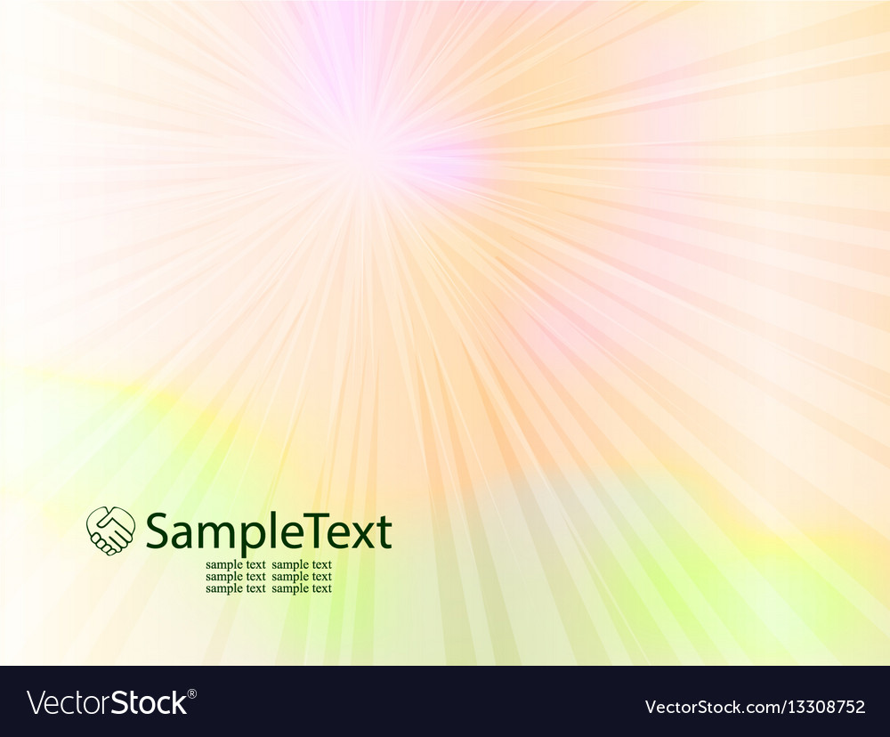 Spring background with sun rays