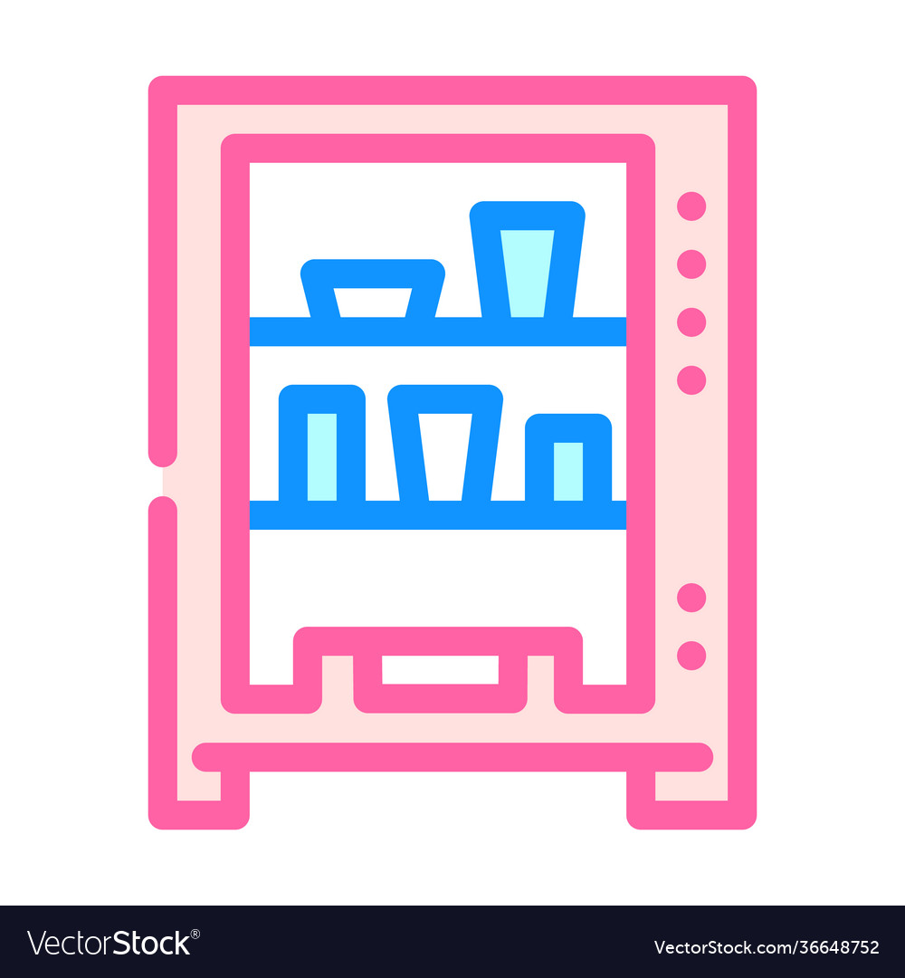 Vending machine color icon