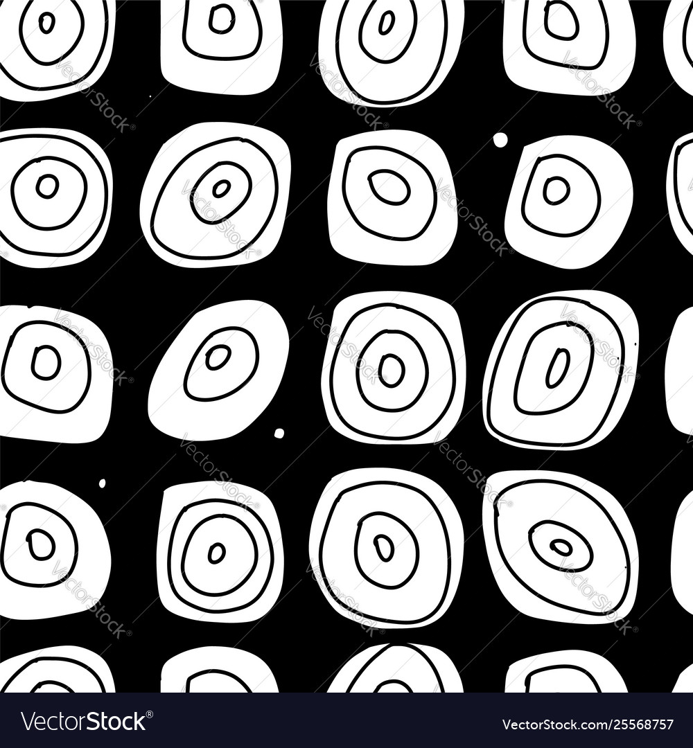 Abstract circles seamless pattern for your design vector image Abstract circles seamless pattern for your design