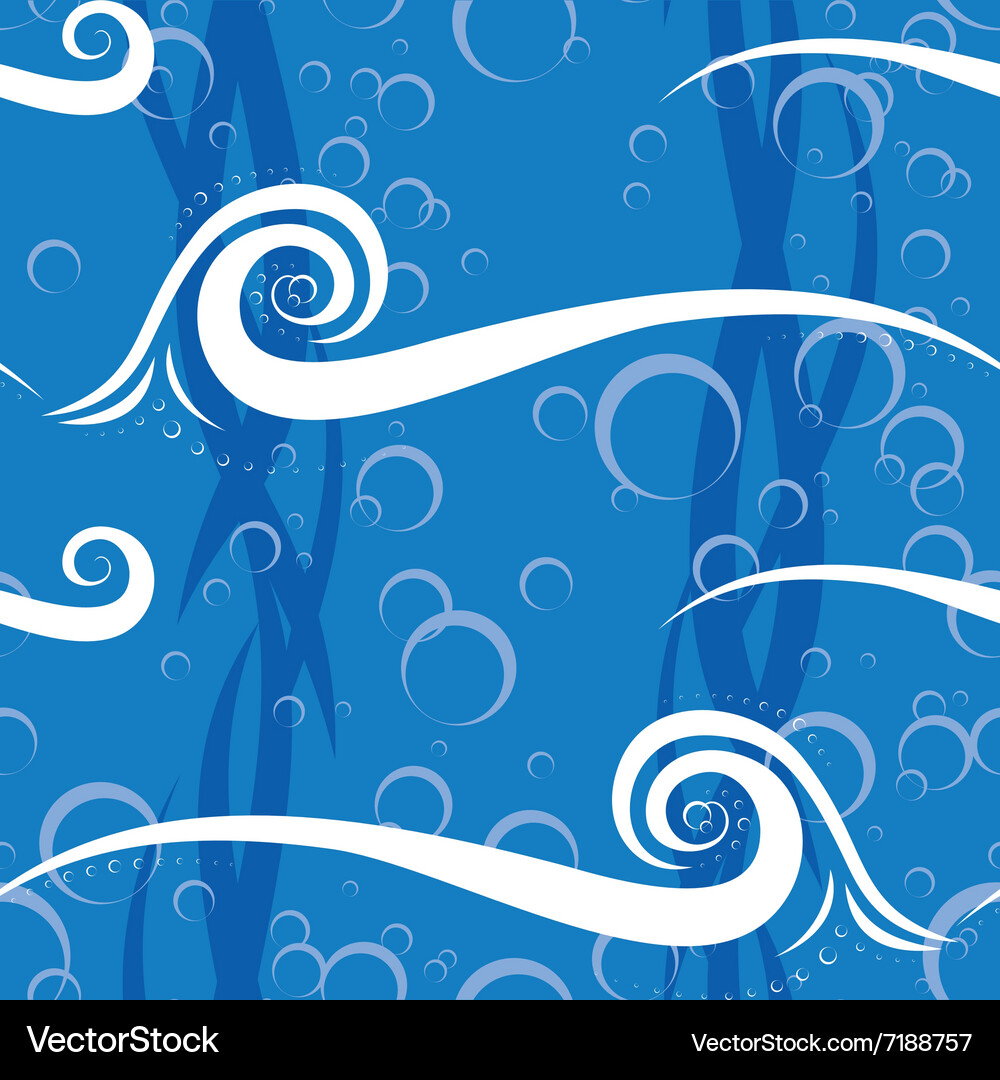 Abstract wave seamless pattern Royalty Free Vector Image