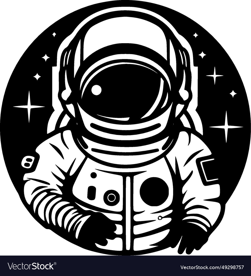 Astronaut - black and white