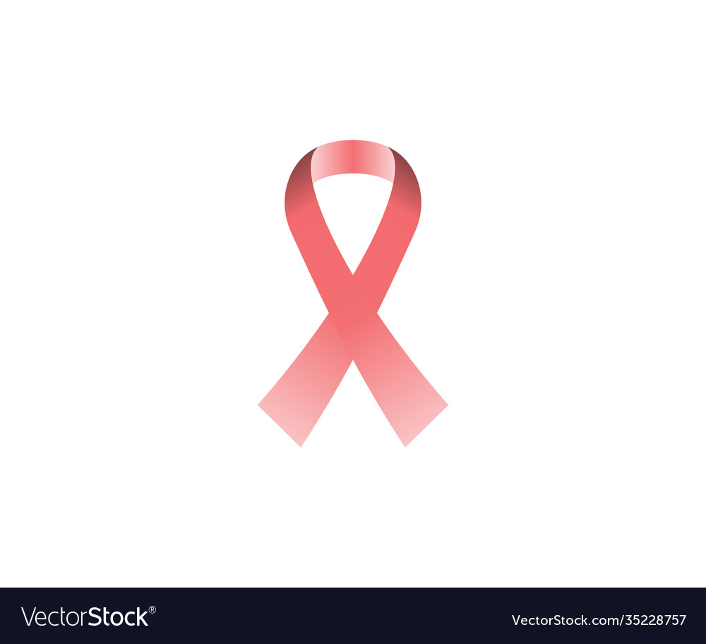 Awareness ribbon on white background