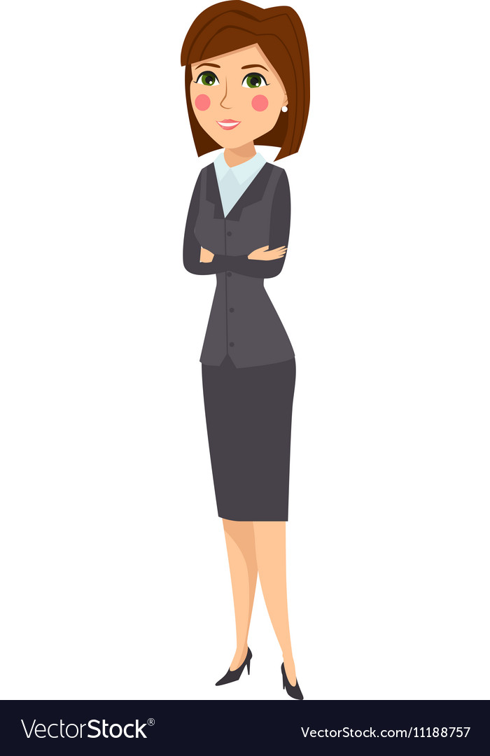 Business woman silhouette Royalty Free Vector Image