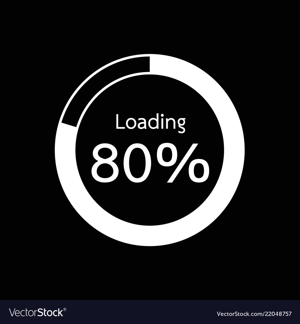Circle loading progress bars indicator icon