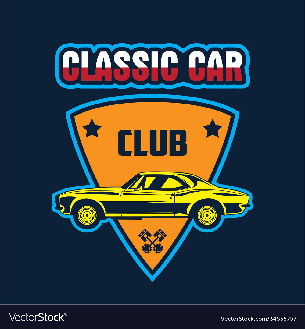 classic-car-logo-template-royalty-free-vector-image
