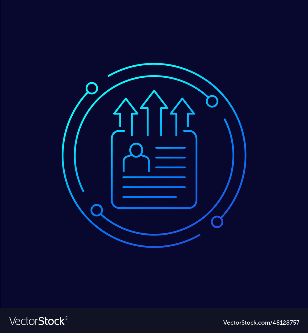 Export personal data icon linear design