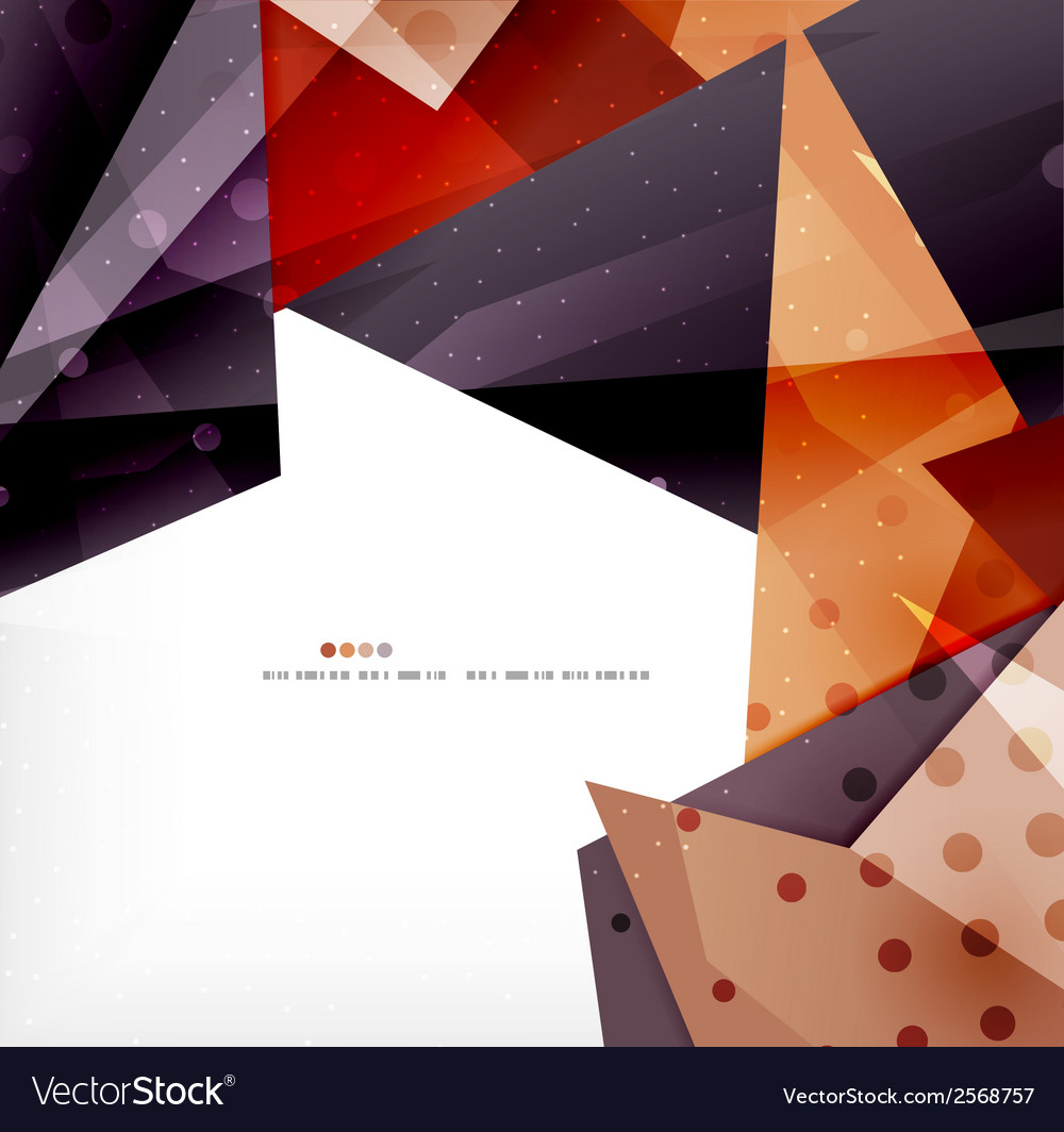 Modern 3d glossy overlapping triangles