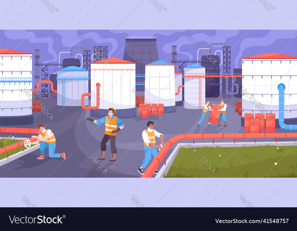 Oil storage background