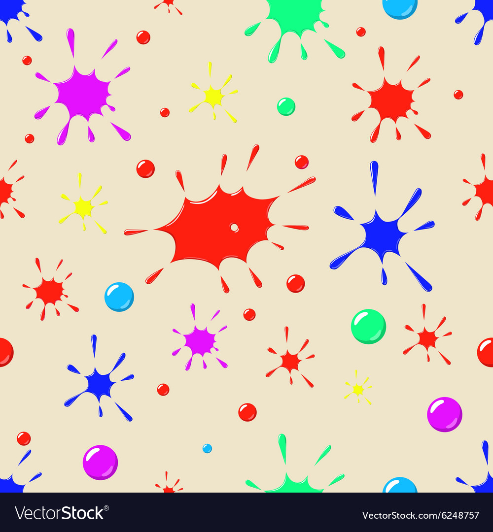 Seamless background with ink blobs