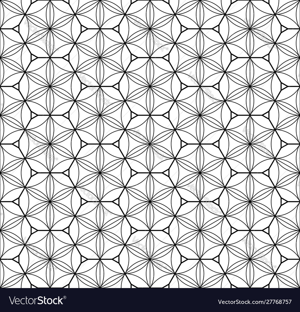 Seamless traditional japanese geometric ornament Vector Image