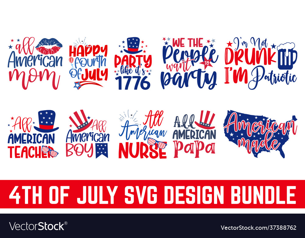 4th july svg united stated independence day cu vector image 4th july svg united stated independence day cu