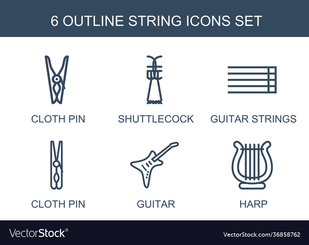 6 string icons