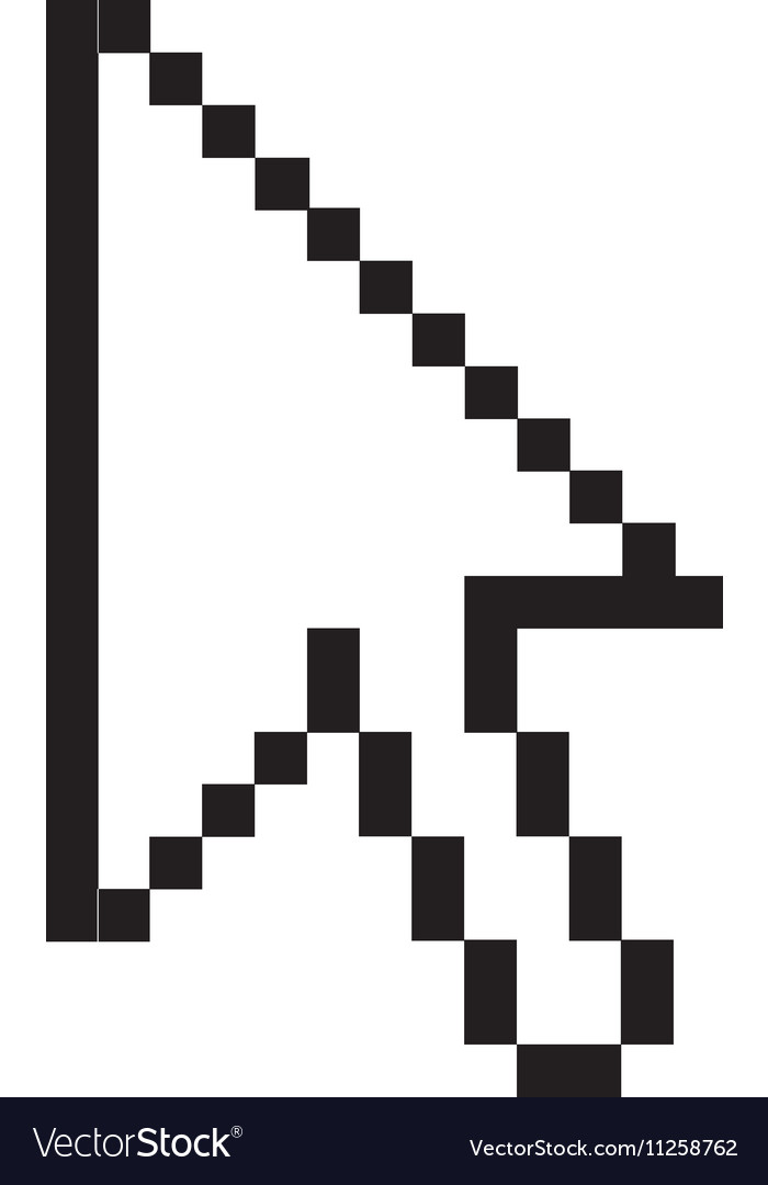 Arrow cursor icon image Royalty Free Vector Image