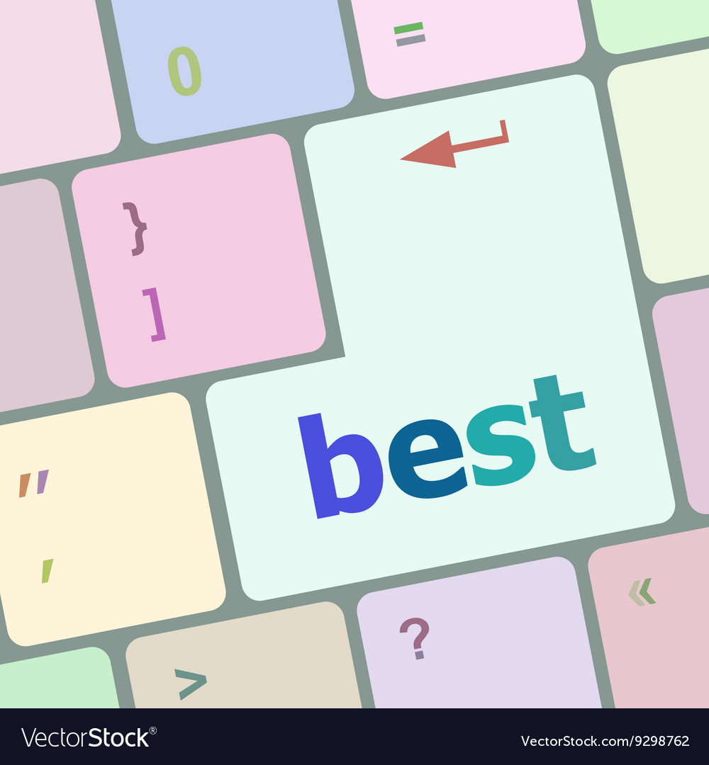 Best button on keyboard with soft focus