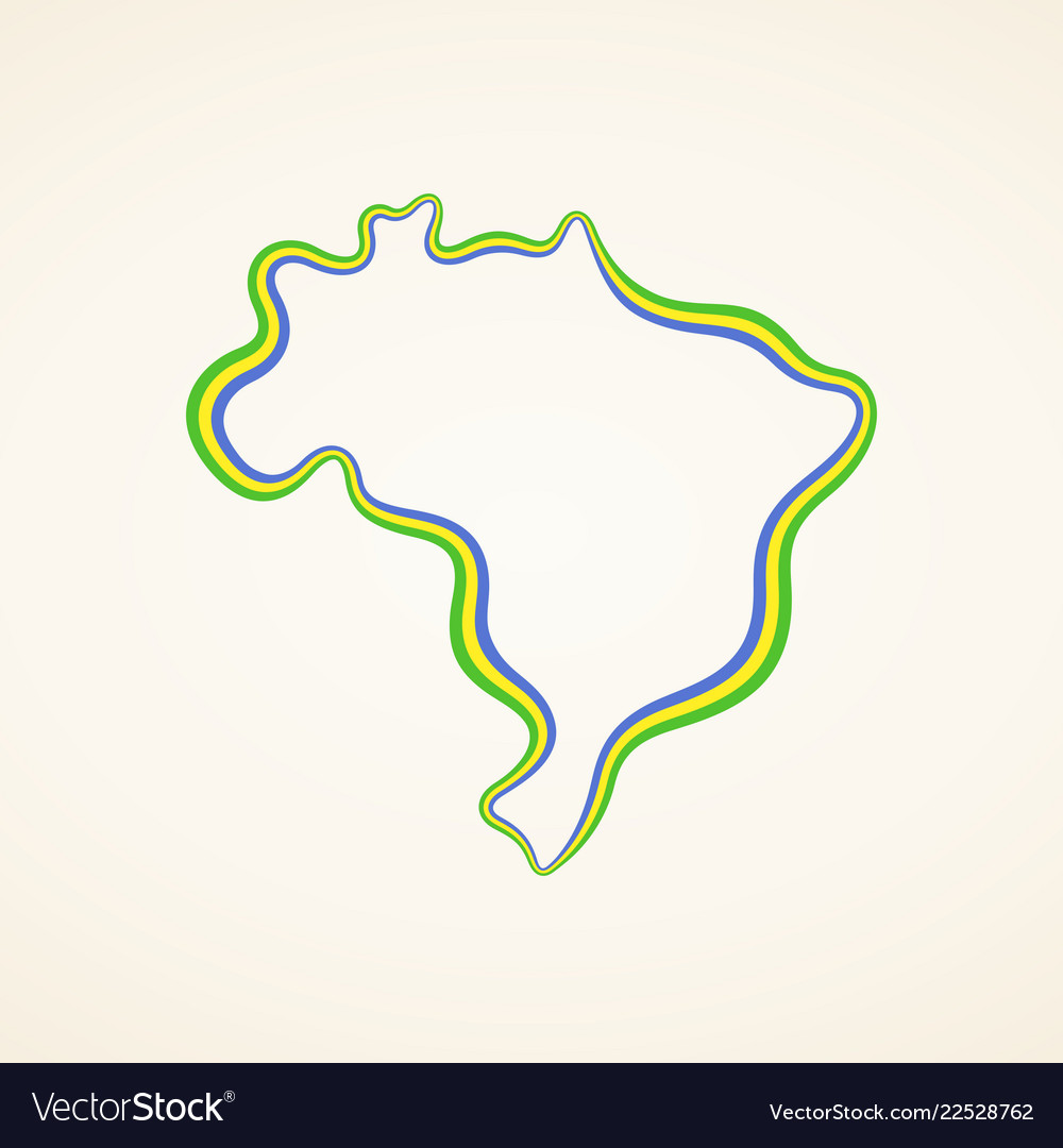 Brazil - outline map