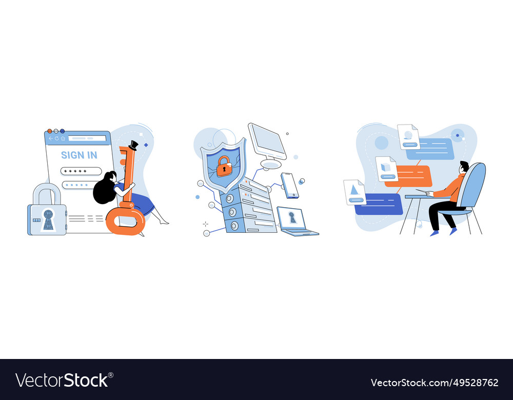 Cloud service the network is vital component vector image Cloud service the network is vital component