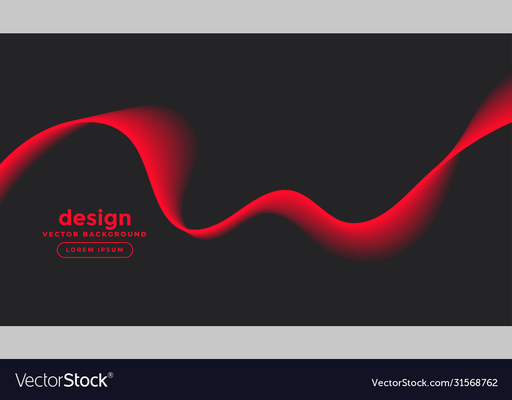 Dark gray background with red wave design
