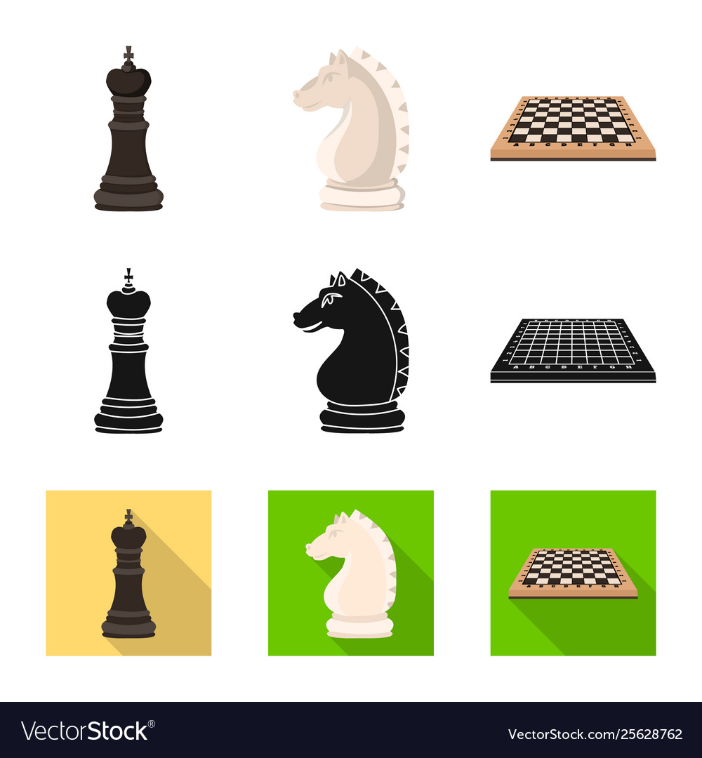 Design checkmate and thin logo Royalty Free Vector Image