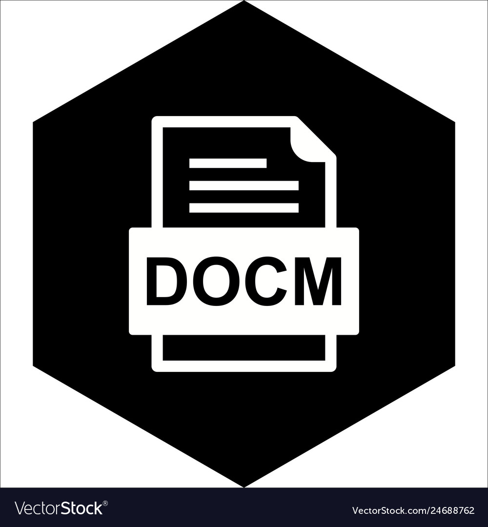 Docm file document icon