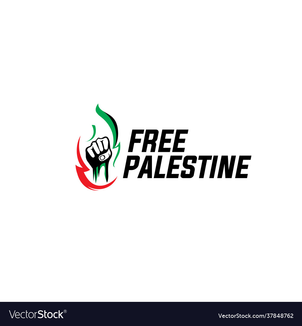 Free palestine design simple Royalty Free Vector Image