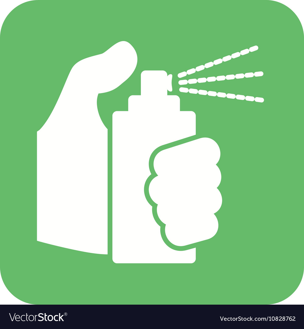 Holding spray bottle