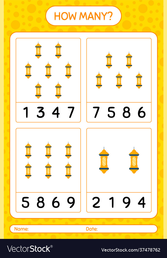 How many counting game with arabic lantern