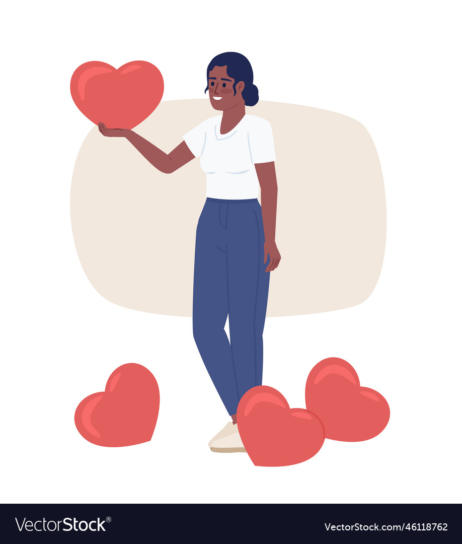 Making clients fall in love with brand flat Vector Image