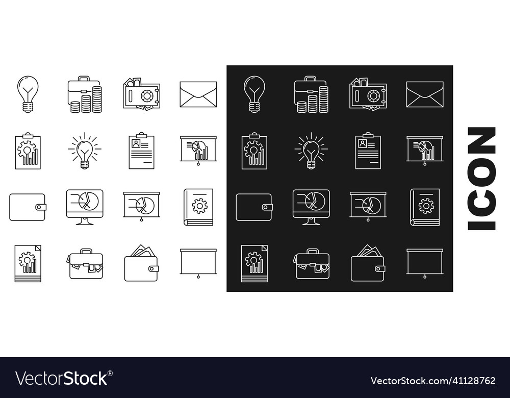 Set line chalkboard user manual board with graph vector image Set line chalkboard user manual board with graph