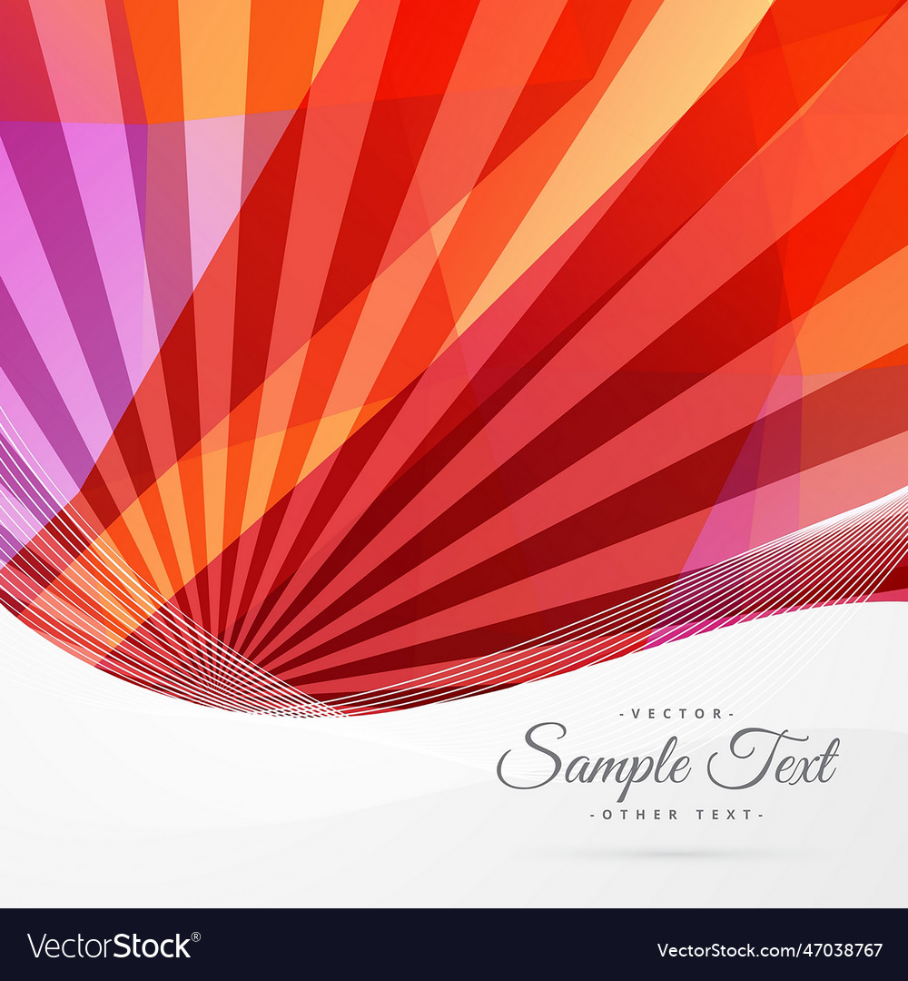 Abstract background with red rays vector image Abstract background with red rays
