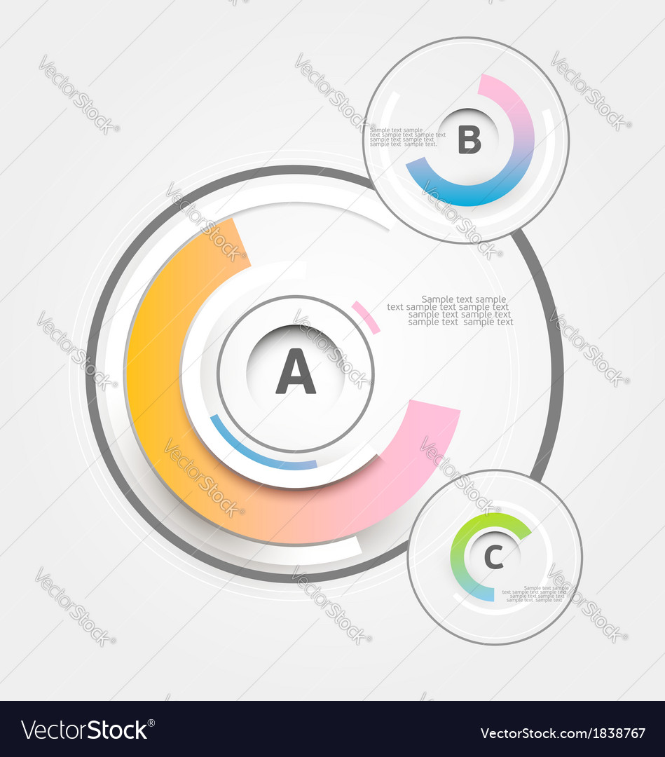 Abstract Color Circles Background