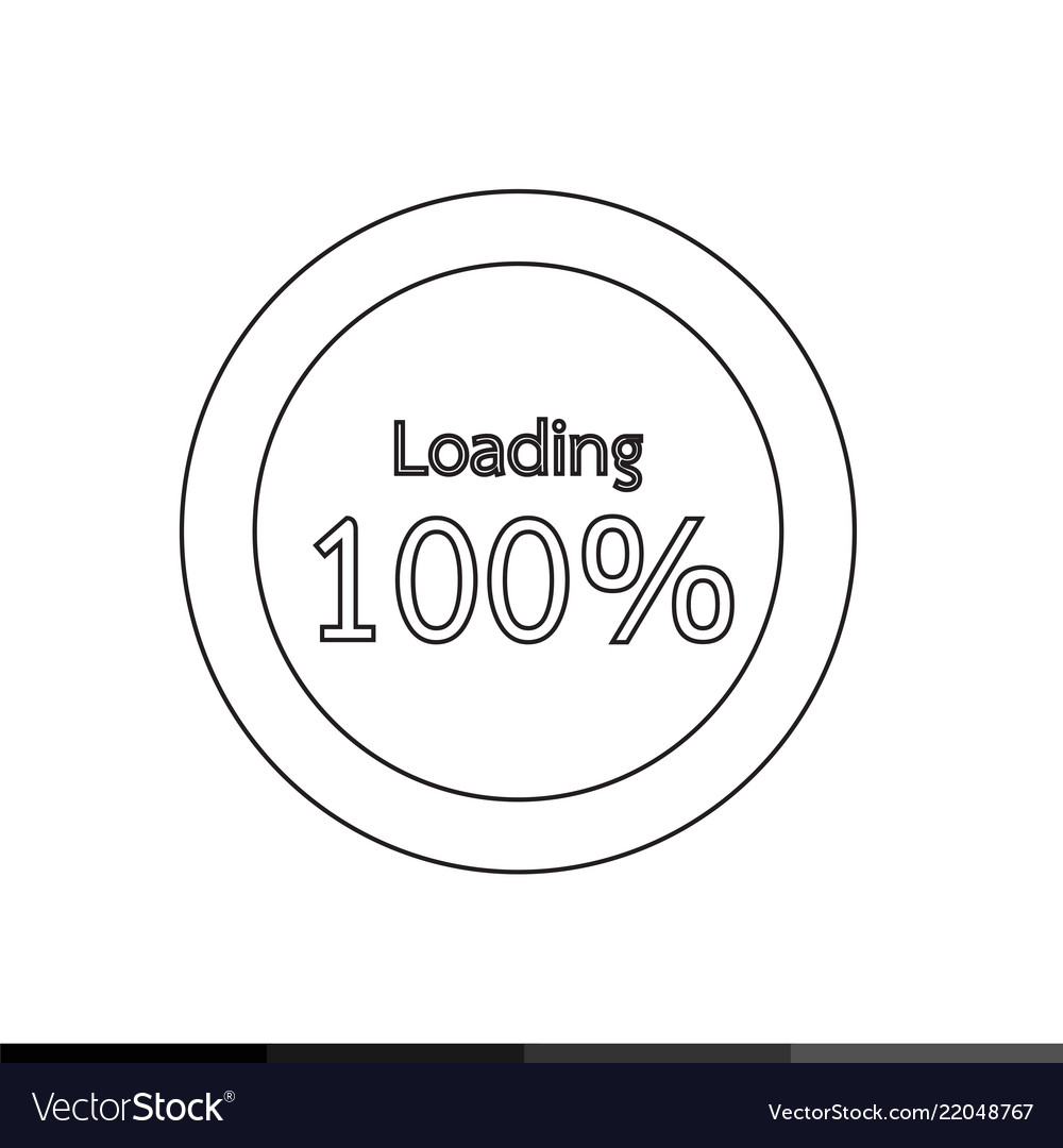 Circle loading progress bars indicator icon