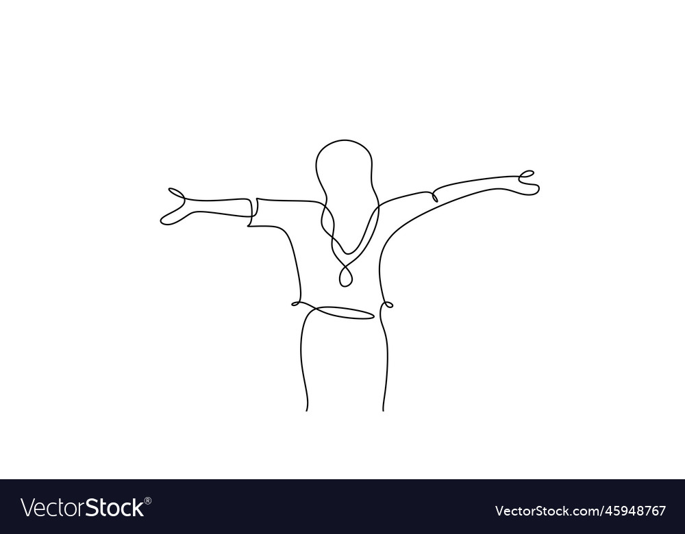 Continuous line art or one drawing Royalty Free Vector Image