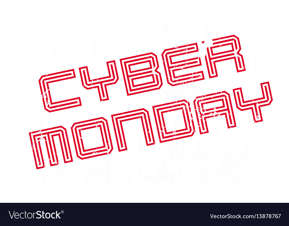 Cyber monday rubber stamp