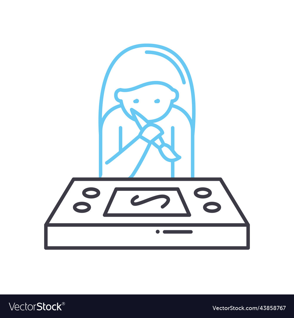 Dreaming line icon outline symbol