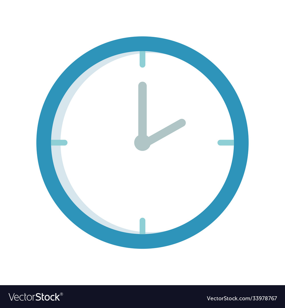 Isolated clock icon design